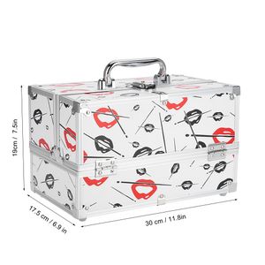 Jimdary Schminkkoffer, Kosmetik Organizer Box Schmuck Aufbewahrungsbox Makeup Aufbewahrungsbox für Schminkpinsel für Schmuck für Lippenstifte für Kosmetik(Mittel zweiStückig)
