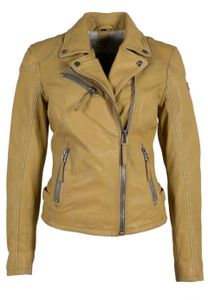 Gipsy Damen Lederjacke Bikerjacke Jacket PGG LABAGV (PERFECTO) - Yellow (L)