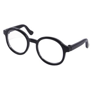 Haustier-Brille, auffällige, realistisch aussehende, stilvolle Kunststoff-Brille, Haustier-Verkleidungszubehör für den Außenbereich-Schwarz