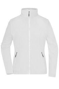 Fleece Jacke mit Stehkragen im klassischen Design white, Gr. XL
