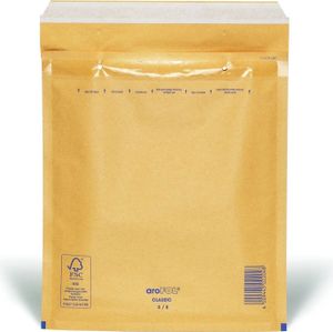 aroFOL® 2FVAF000065 Luftpolstertaschen Nr. 5, 220x265 mm, braun, 10 Stück
