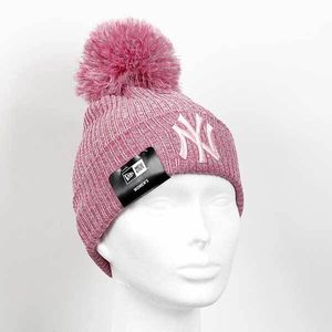 Dětská zimní čepice Kids New Era Youth Eng Fit Knit NY Yankees Pink - UNI