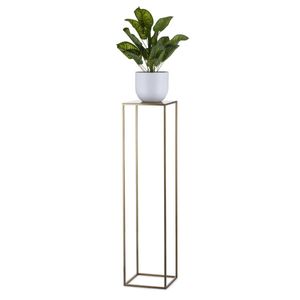 HowHomely Moderner Stehender Pflanzenständer 100cm, Gold - Eleganter und Stabiler Metallständer für Ihre Pflanzen