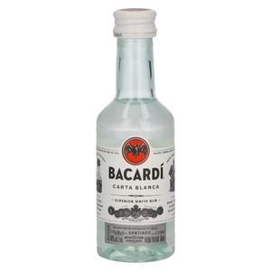 Bacardi Ron Carta Blanca Superior 40% Vol. 0,05l PET