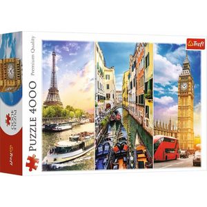 TREFL Puzzle Výlet po Evropě 4000 dílků