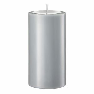 Engels Kerzen Original Stumpen Gegossen, Stumpkerze, Stump Kerze, Paraffin, Schiefer, Ø 8 cm, H 15 cm, 62008015100