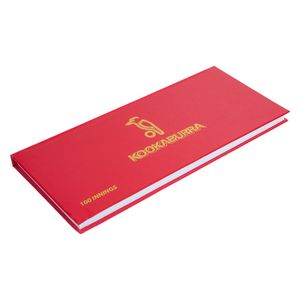 Kookaburra - Spielstand-Buch "100 Innings" RD2600 (Einheitsgröße) (Rot/Weiß)