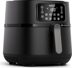 Philips Airfryer Connected Series 5000, Heißluftfriteuse, App-Steuerung, 1.4 kg, Touchscreen, Schwarz (HD9285/93)