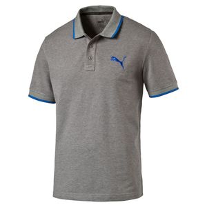 PUMA Herren Hero Sport Polo T - Shirt Dry Cell, Farbe:Grau, Bekleidungsgröße:XL