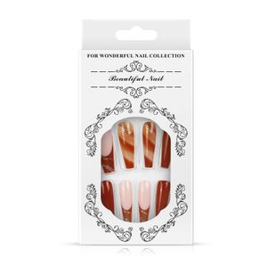 COSCELIA 24 Stück Press on Nails Vollständige Abdeckung Künstliche Nägel Künstliche Nägel zum Aufkleben von künstlichen Kunststoffnägeln für Frauen und Mädchen