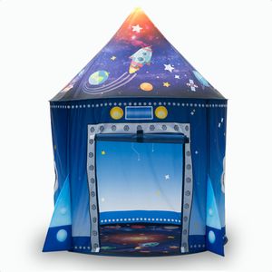 Gofun Starshuttle Spielzelt - Kinderzelte - 100x135cm - Für Kinder ab 3 Jahren - für draußen und drinnen - Spielzelt - Rakete - Blau Gofun Starshuttle Spielzelt - Kinderzelte - 100x135cm - Für Kinder ab 3 Jahren - für draußen und drinnen - Spielzelt - Rakete - Blau