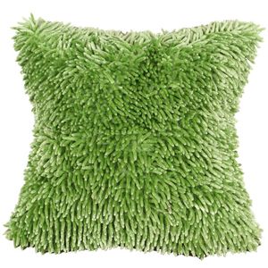 Dekorativer Kissenbezug Sofakissen SHAGGY 1 grün 40x40