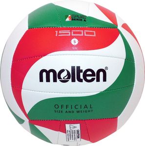 molten Volleyball Trainingsball weiß/grün/rot V5M1500 Gr. 5