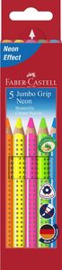 Faber - Castell Pastelky trojhranné Jumbo Grip - Neon 5 ks