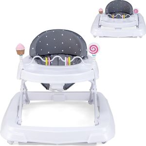 COSTWAY Lauflernhilfe Baby klappbar, Lauflernwagen 3-stufig höhenverstellbar mit Rädern, Spielzugen, abnehmbares Sitzkissen, Babywalker Gehfrei Baby für Jungen, Mädchen von 6-36 Monaten (Grau) COSTWAY Lauflernhilfe Baby klappbar, Lauflernwagen 3-stufig höhenverstellbar mit Rädern, Spielzugen, abnehmbares Sitzkissen, Babywalker Gehfrei Baby für Jungen, Mädchen von 6-36 Monaten (Grau)