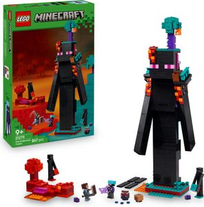 LEGO Minecraft Der Enderman-Turm - Spielzeug umbaubar in 2 Festungen - Inkl. 2 Endermen Figuren und Netherportal - Geschenk für Jungen, Mädchen und Gaming Fans ab 9 Jahren - 21279 LEGO Minecraft Der Enderman-Turm - Spielzeug umbaubar in 2 Festungen - Inkl. 2 Endermen Figuren und Netherportal - Geschenk für Jungen, Mädchen und Gaming Fans ab 9 Jahren - 21279