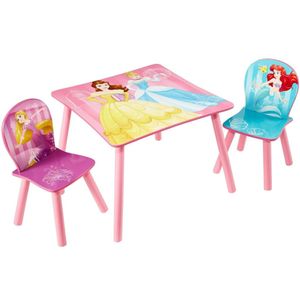Disney 3-dielna súprava stola a stoličiek pre princezné 45 x 63 x 63 cm ružová WORL660020
