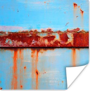 MuchoWow® Poster Metalle - Rost - Vintage - Stahl 30x30 cm - Wandposter - Printing
