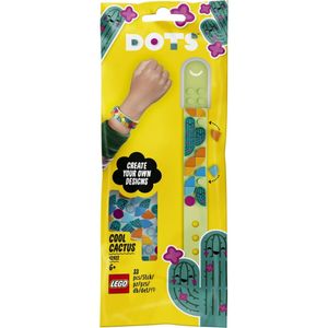 LEGO 41922 DOTS Kaktus Armband Bastelset für Kinder, Set zum Basteln eines Kinderarmbands