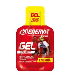 ENERVIT Gel safe - Energiegel für Sportler mit Kohlenhydraten und Vitaminen - zur Unterstützung hoher Aktivität - 25ml Zitrone