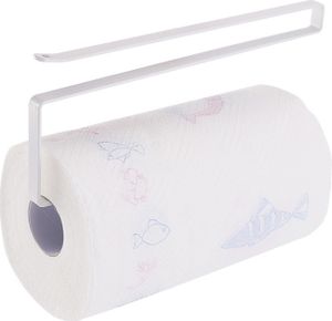 Rollenhalter Küche Ohne Bohren, Papier Handtuch Rollenhalter, Küchenrollenhalter Zur Anbringung, Unterschrank Papierrollenhalter, Servietten Spender Schrank Für Küche, Vertikal Oder Horizontal,Weiß