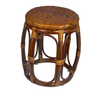 RattaNeo Coral t183 taboret brąz Rattan Naturalny