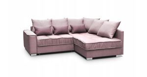 Ecksofa RALF – Wohnlandschaft Polstersofa Polsterecke Schlaffunktion ( Pink – Rino 61 + 63, rechtes)