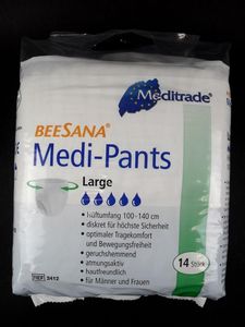 Beesana Medi Pants, Einweg Inkontinenz Slip, 14 Stück - Größe L