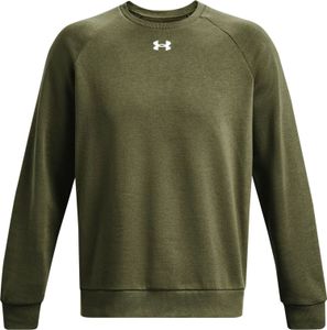 Under Armour Groen Rivalen Fleece -Pullover mit Logo – L