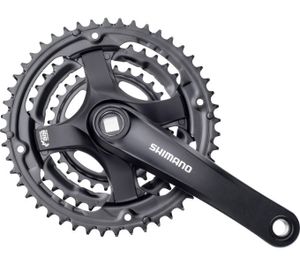 Shimano FC-TY501 Kurbelgarnitur Vierkant 6/7/8-fach 28-38-48 Zähne schwarz