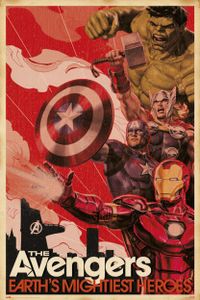 Poster Marvel Avengers Earths Mightiest Heroes 61x91.5cm