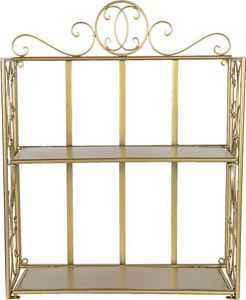 Clayre & Eef Wandregal 41x18x53 cm Goldfarbig Eisen
