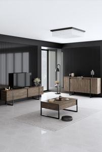 Skye Decor, Luxe - Walnut, Black, Wohnzimmer, Wohnzimmermöbel-Set, Nussbaum, 160 x 80 x 35 cm