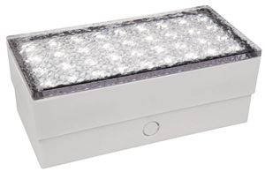 LED-Bodenleuchte McShine "Pflasterstein", 20x10x7cm, 180 lm, Schutzklasse IP65, neutralweiß, 230V - befahrbar und trittfest