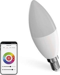 EMOS Chytrá LED žárovka GoSmart svíčka / E14 / 4,8 W (40 W) / 470lm / RGB / stmívatelná /Zigbee, ZQZ322R