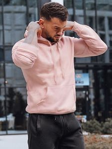 Dstreet Herren-Kapuzenpullover mit Kapuze Imneran rosa L