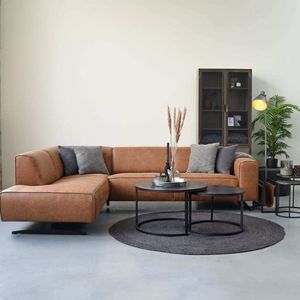 LABEL51 Teppich Jute Rund 180x180 cm XXL Schwarz