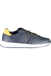 TOMMY HILFIGER Herren Schuhe Schnürschuhe Sneaker Markenschuhe, mit Schnürverschluss , Größe:44, Farbe:Blau