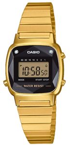 Casio Damenuhr LA670WEGD-1EF Collection digital Armbanduhr Geschliffenes Uhrenglas