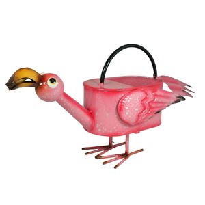 Gießkanne Metall Flamingo 1,5 l Gießkanne dekorativ Metallgießkanne