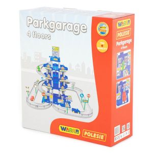 Wenta Spiel-Parkgarage (Autogarage Spielzeug Set mit 4 Auto und