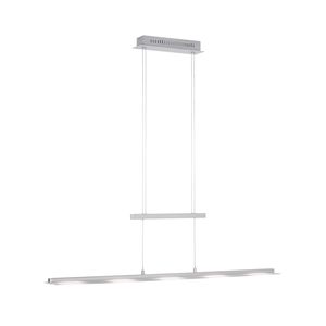 Selltec LED Pendellampe NELE 130 cm höhenverstellbar, CCT, dimmbar, Sensorschalter silber Wohnzimmer, Esszimmer, Küche 15880055, 15880013