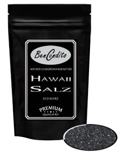 Schwarzes Hawaii Salz I Black Lava Salz mit Aktivkohle 500g