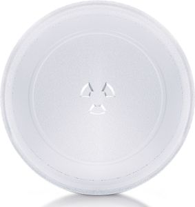 Mikrowellenteller 24,5 cm Rund Glasteller Glasplatte für Mikrowelle