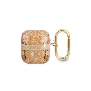 Guess GUA2HHFLD Puzdro pre AirPods 1/2, zlaté, kolekcia Paisley Strap