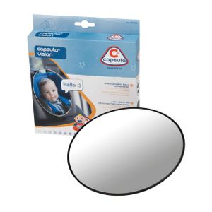 capsula® Rücksitzspiegel, Autositz-Spiegel, Kinderautospiegel bruchsicher, für Babys, geeignet für Reboarder und Babyschalen