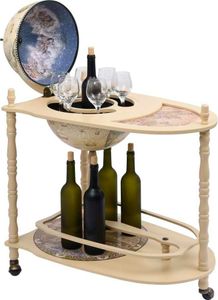 vidaXL Globe Bar Table Eucalyptus Wood Green Voľne stojaci