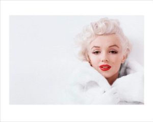Kunstdruck Marilyn Monroe White 50x40cm