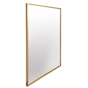 Elegance by Casa Chic Goldener Wandspiegel aus Metall - 90 x 60 cm Groß - Gold