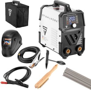 STAHLWERK Elektroden-Schweißgerät ARC 200 Synergic Pro Vollausstattung